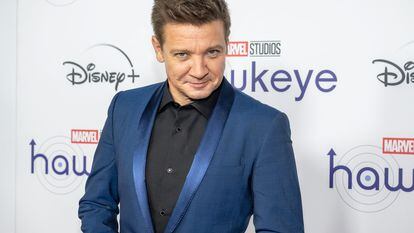 Jeremy Renner, at the premiere of 'Hawkeye' in 2021.