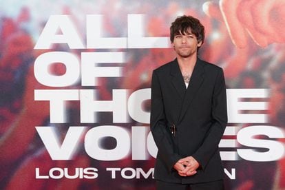 Louis Tomlinson at the premiere of his documentary 'All Of Those Voices' in London on March 16.

