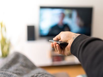 Compulsive television viewing has been linked to health problems like back pain and eye strain.
