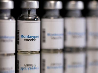 Monkeypox vaccine vials.