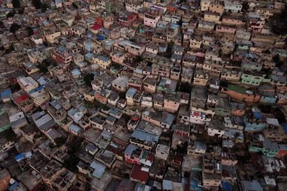 Aerial view of the Jalousie neighborhood in Port-au-Prince. 