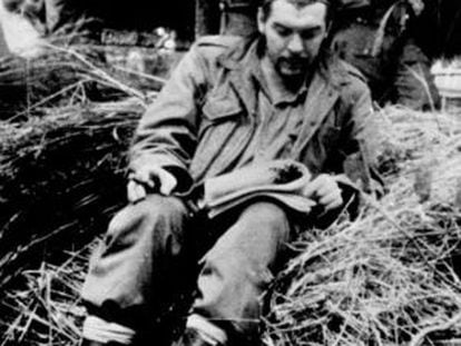 Che Guevara in the Bolivian jungle.