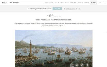 The new Prado Museum website.