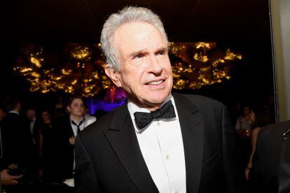 Actor Warren Beatty at an awards gala in Los Angeles.