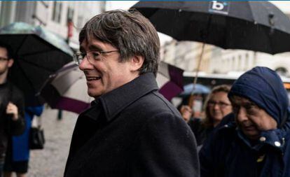 Carles Puigdemont pictured in Brussels earlier this month.