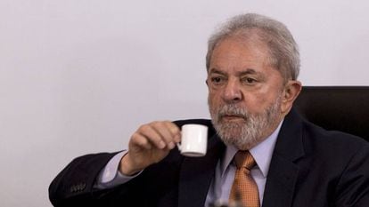 Lula Da Silva during the interview on Thursday.
