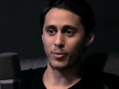 Canserbero during an interview in Spain, in 2014.