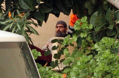 Mustafa Maya Amaya, during his arrest in Melilla.