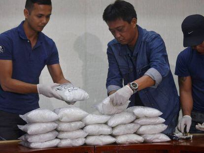 Crystal meth seized by Philippines police.