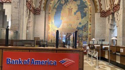 A Bank of America branch office in Detroit.