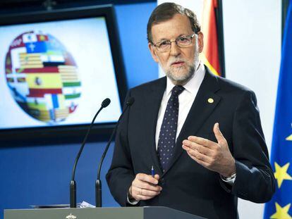 Mariano Rajoy in Brussels.