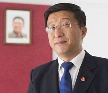 Former North Korean ambassador to Spain, Kim Hyok Chol, in a file photo from 2015.