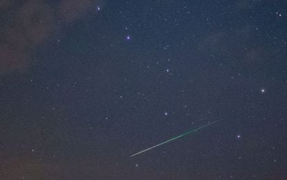 A shooting star photographed from Sieversdorf, Germany.