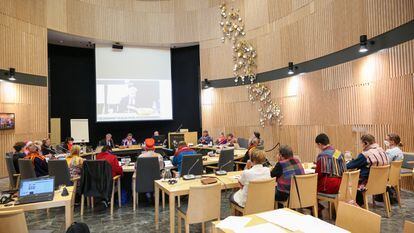 A session of the Sámi Parliament last November.