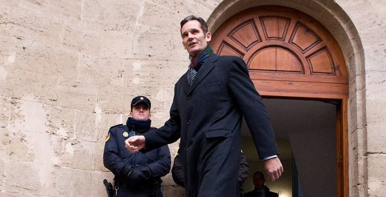 King Felipe’s brother-in-law, Inaki Urdangarin, pictured in Mallorca in this file photo.