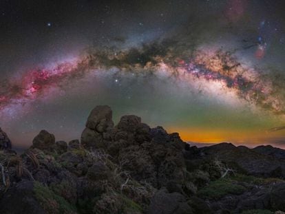 The Milky Way captured in La Palma, in Spain's Canary Islands.