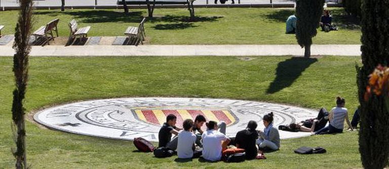 Students at the Politécnica de Valencia university. Many face increasing difficulties paying higher tuition fees.