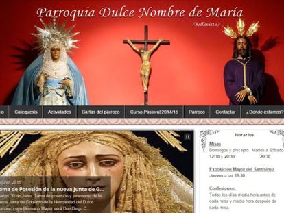 The Dulce Nombre de María church’s web page.