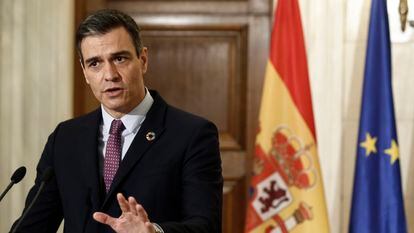 Spanish PM Pedro Sánchez in Athens on Monday.