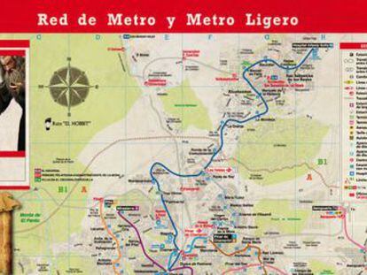 The Hobbitized Madrid Metro map. 