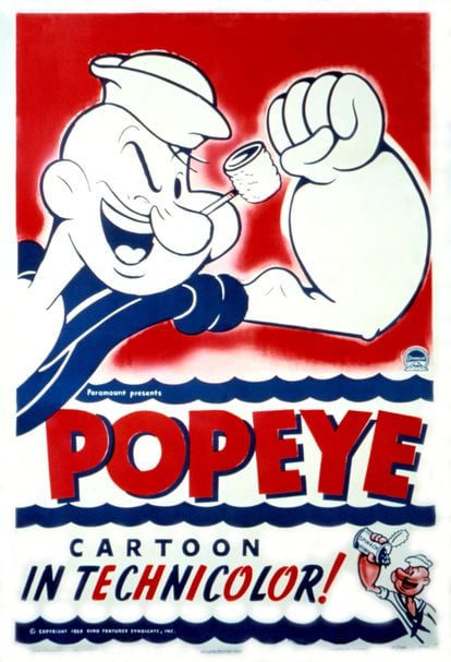 A 1929 poster for ‘Popeye the Sailor.’