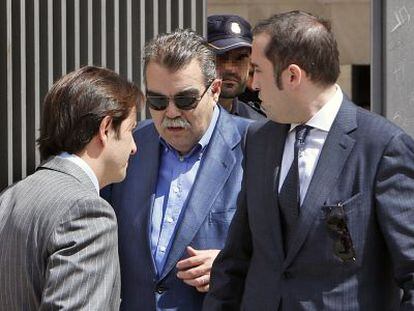 Juan Soler leaves court in Valencia on Wednesday after being questioned.