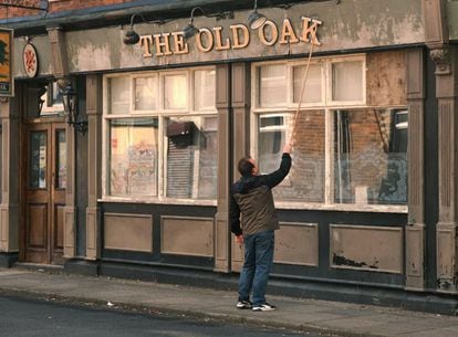 Scene from 'The Old Oak' by Ken Loach.