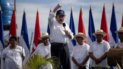 Daniel Ortega, president of Nicaragua, at a public event in July 2019.