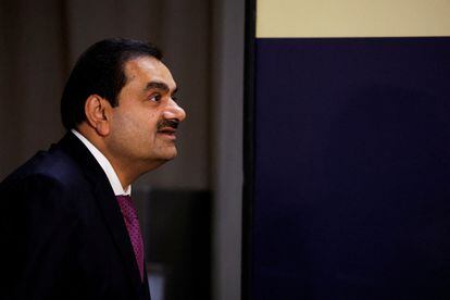 Indian billionaire Gautam Adani, during the ceremony that followed his group's purchase of the Israeli port of Haifa on Tuesday.