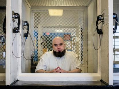 John Henry Ramirez on death row at the Allan B. Polunsky Unit in West Livingston, August 25.