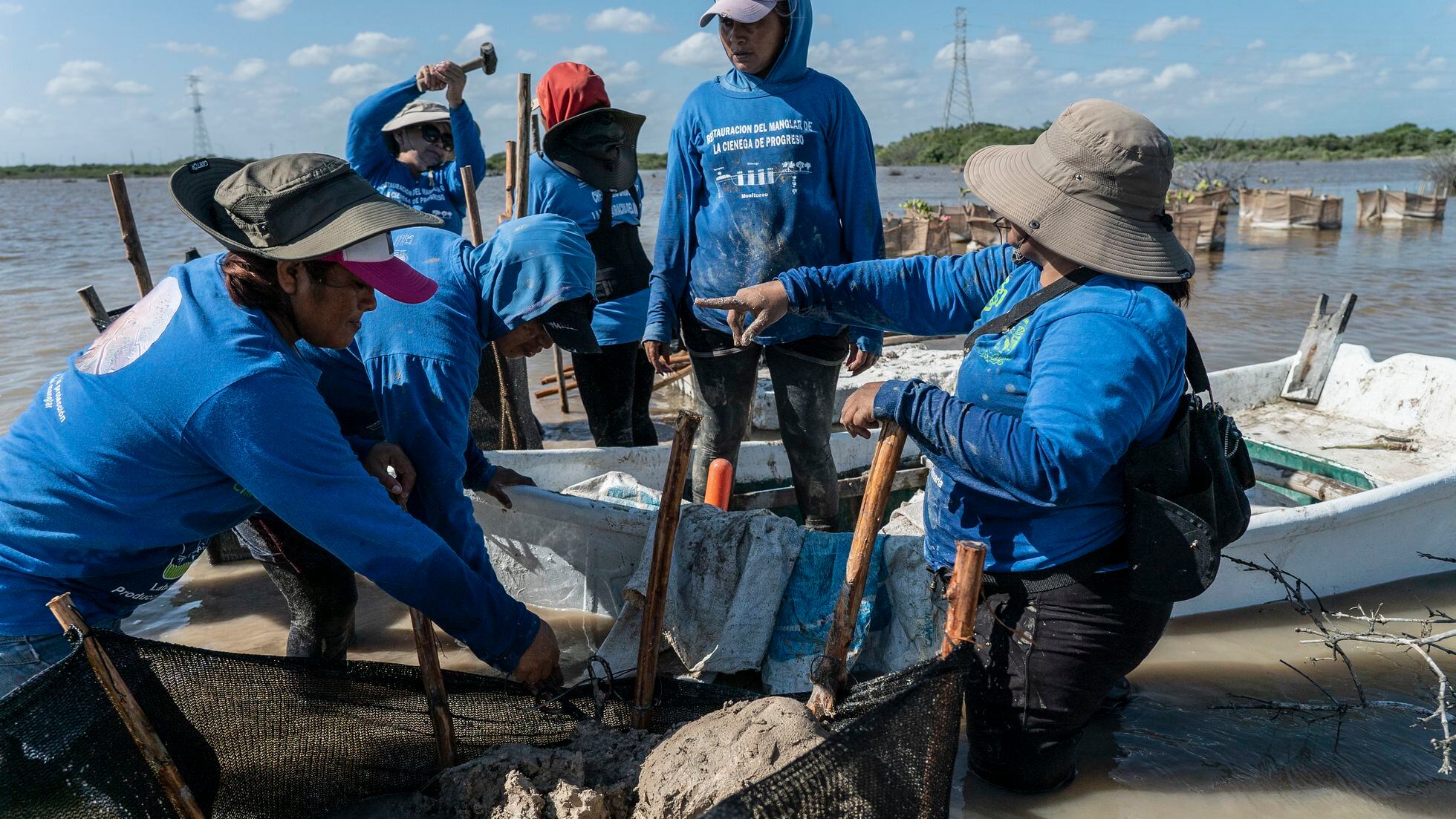 Village Women fishing Channel