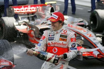 Fernando Alonso at the Monaco Grand Prix in 2007, during his ill-fated season at McLaren.
