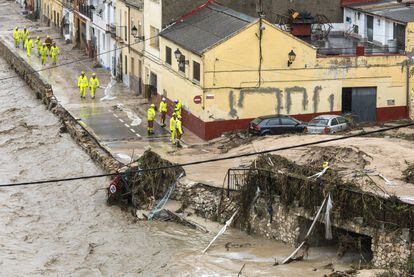 The damage left behind by the floodwater in Ontinyent.