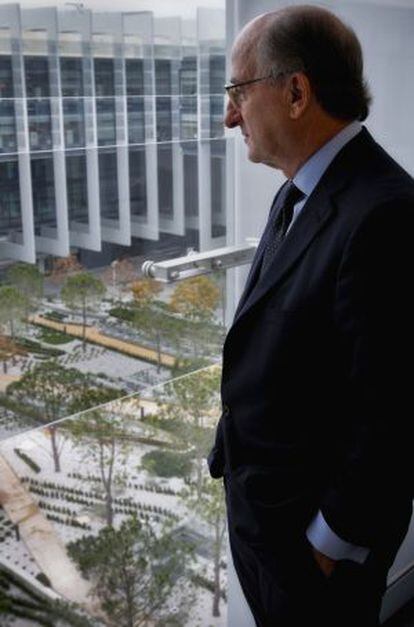 Repsol Chairman Antonio Brufau at the firm's new headquarters in Madrid.
