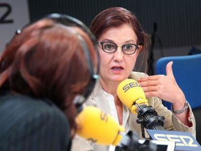 Mónica Oriol during Friday's radio interview.