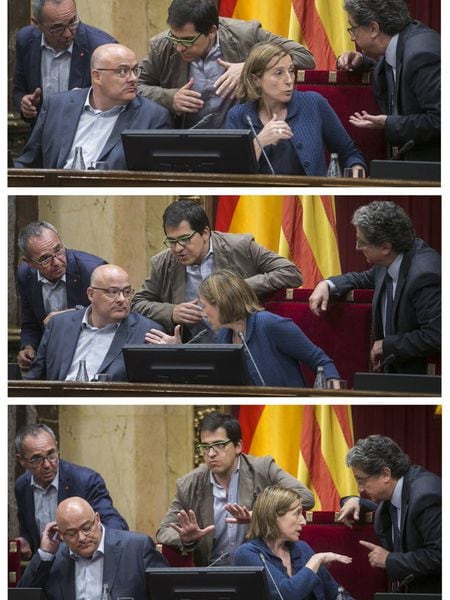 Wednesday's debate in the Catalan parliament.