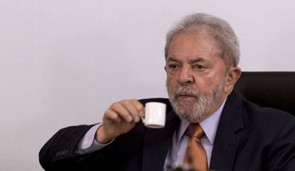 Lula Da Silva during the interview on Thursday.