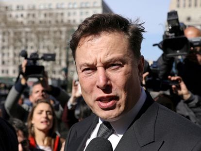 Elon Musk, leaving a courthouse in Manhattan in 2019.
