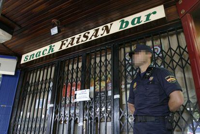 The entrance to Bar Faisán, in Irún.