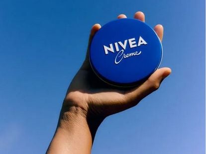 The classic Nivea blue jar.