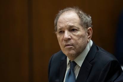 Former film producer Harvey Weinstein appears in court in Los Angeles, California, on October 4, 2022.