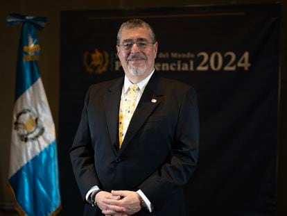 Guatemala's President Bernardo Arévalo, during an interview in Guatemala City, Guatemala. January 13, 2024.