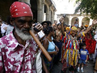 A celebration in Havana in 2007 marking the emancipation of slaves.