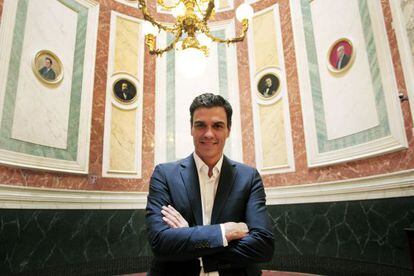 Socialist Party secretary general candidate Pedro S&aacute;nchez.