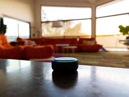 Amazon's Alexa device inside a home.