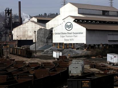 US Steel in Braddock (Pennsylvania) plant, in February 2019.