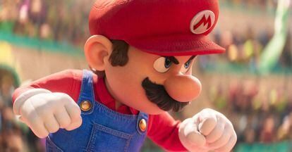 The new animated version of Mario, voiced by Chris Pratt, in 'Super Mario Bros: The Movie.'