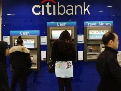 A small unit of Citigroup has moved its headquarters to Spain.