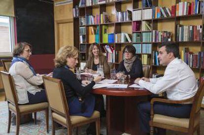 Rajoy’s team (clockwise): Carmen Martínez Castro, Charo Pablos, Eva Valle, José Luis Ayllón and Cristina Ysasi.