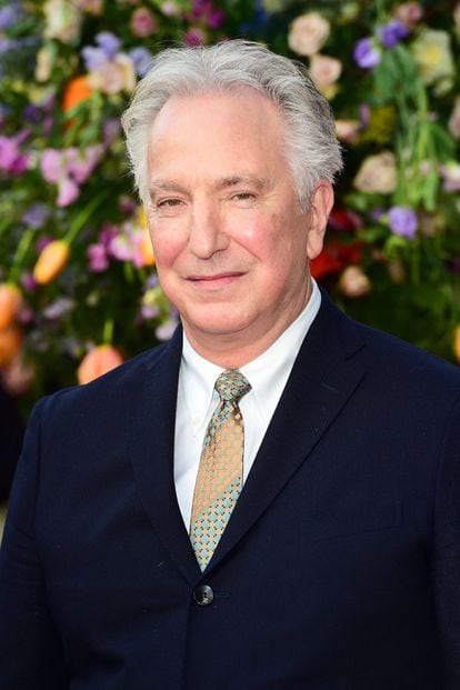 Alan Rickman at a movie premiere in London on April 13, 2015.